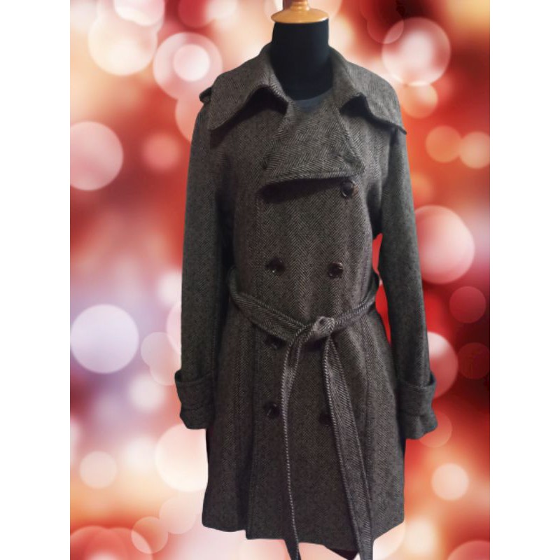 Preloved long coat cowok(link co kk iis)