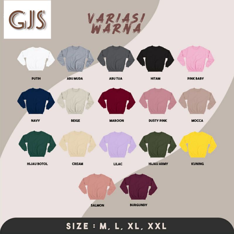 Jaket sweater basic pria wanita (Give it)