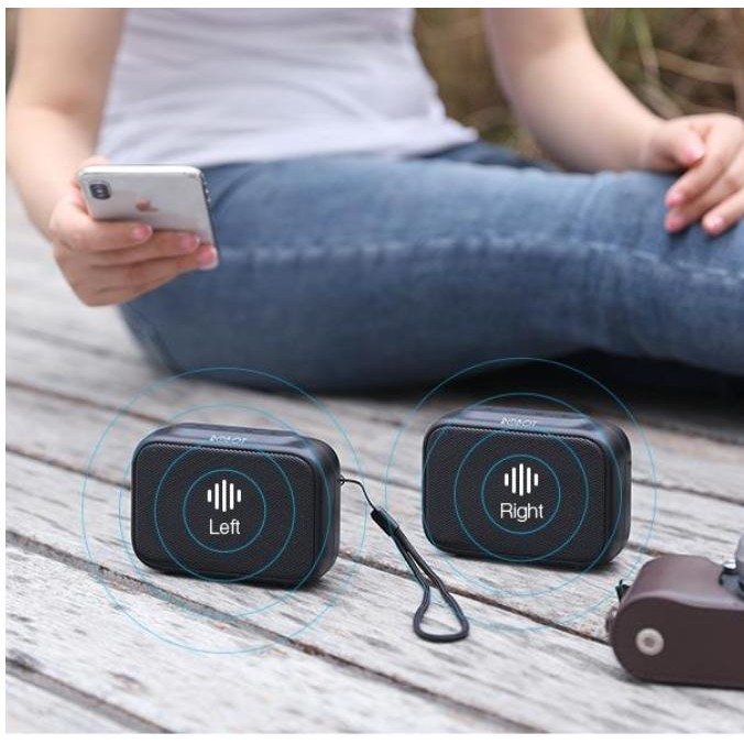 Robot Speaker Bluetooth RB100 V5.0 Mini Portable Support Micro SD dan USB