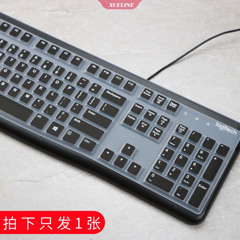 Logitech Mk120 K120 Stiker Keyboard Silikon Ultra Tipis Anti Debu Kualitas Tinggi