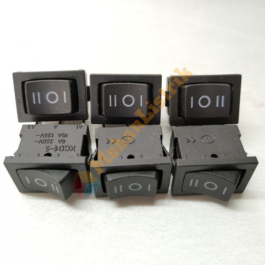 Saklar Sakelar Switch On Off On 3Pin 20x15mm Rocker Switch Power