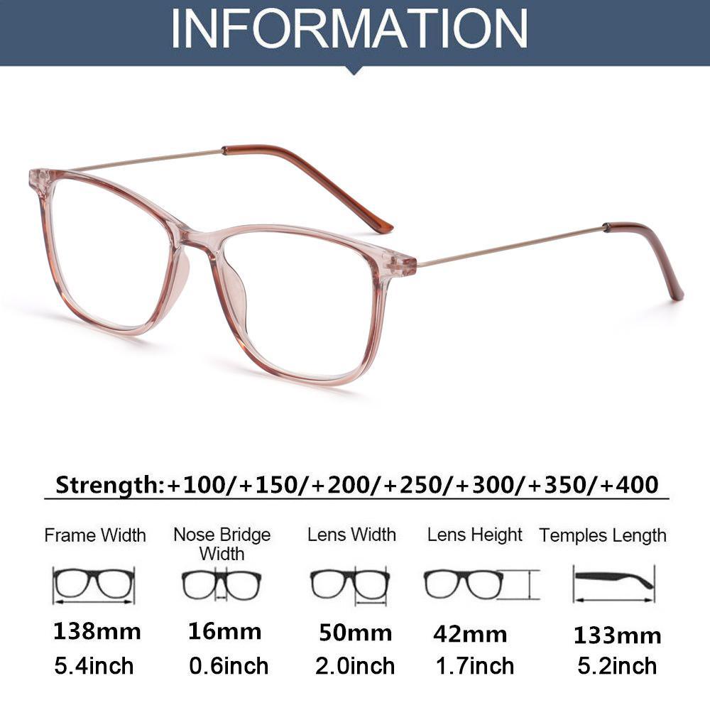 Lily Kacamata Baca Nyaman Elegan Pelindung Mata Vintage Ultra Light Frame