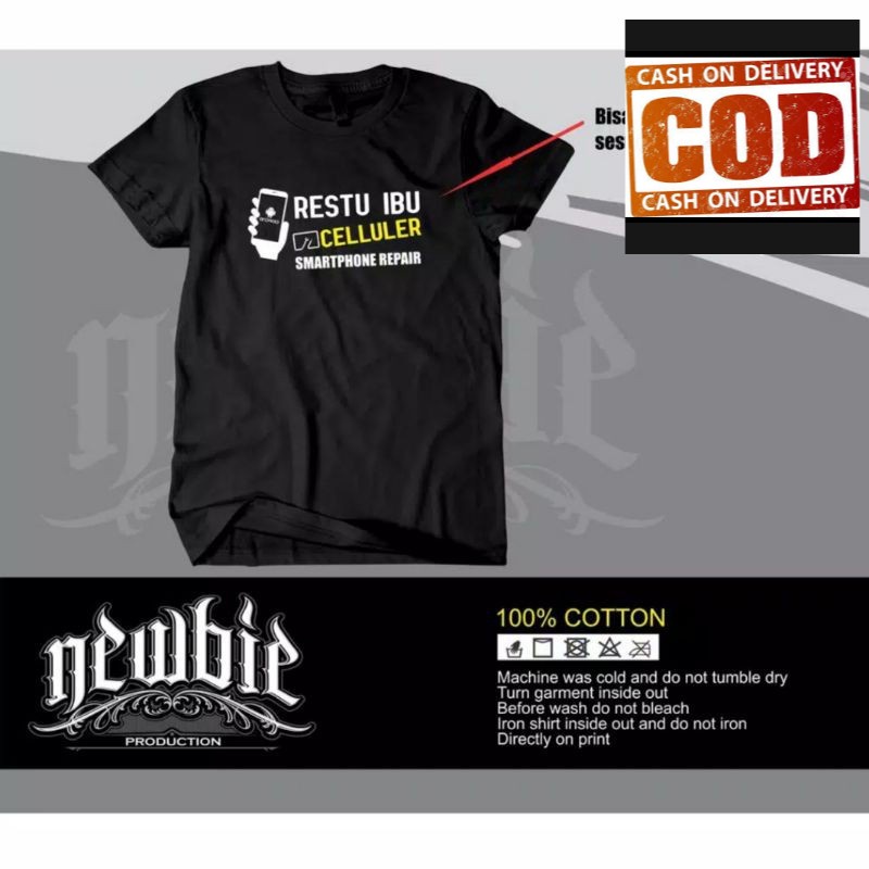 (COD) TSHIRT BAJU KAOS service handphone bisa request nama / opreker / smartphone repair / servis hp