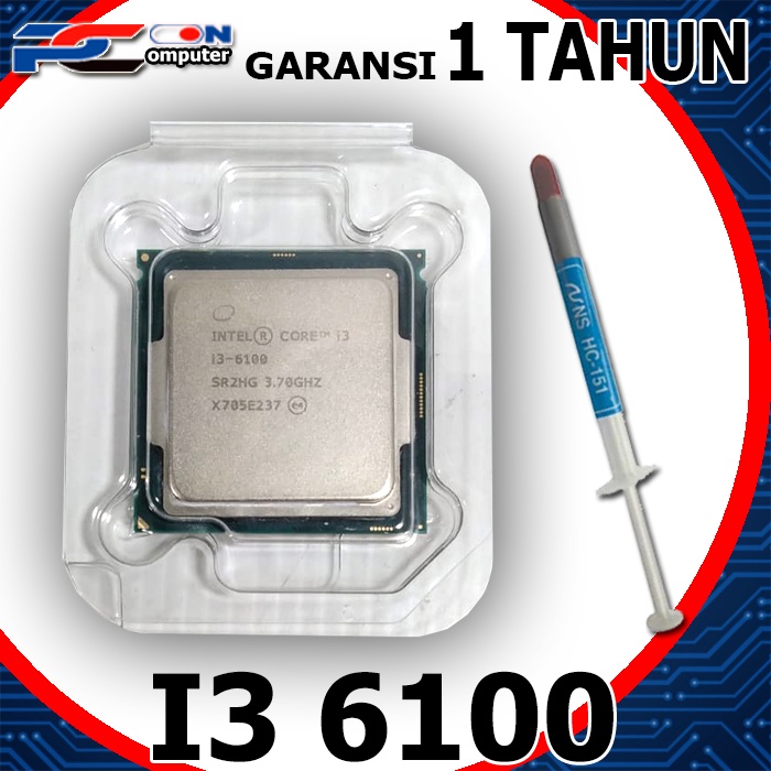 Intel Core Processor i3 6100 LGA1151 dan fan intel