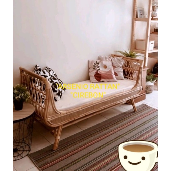 Kursi Sofa Bench Rotan Asli Limited Edition