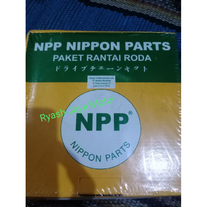 Paket rantai dan gir set NPP for karisma/supra x 125