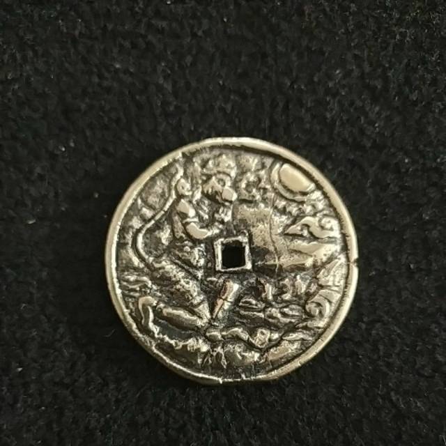 Koin uang kuno gobog antik hanoman bahan Kuningan