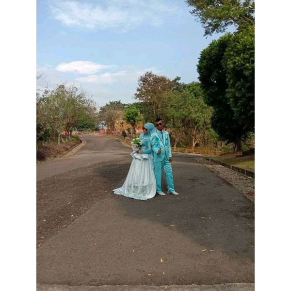 set jas & gown pengantin preloved