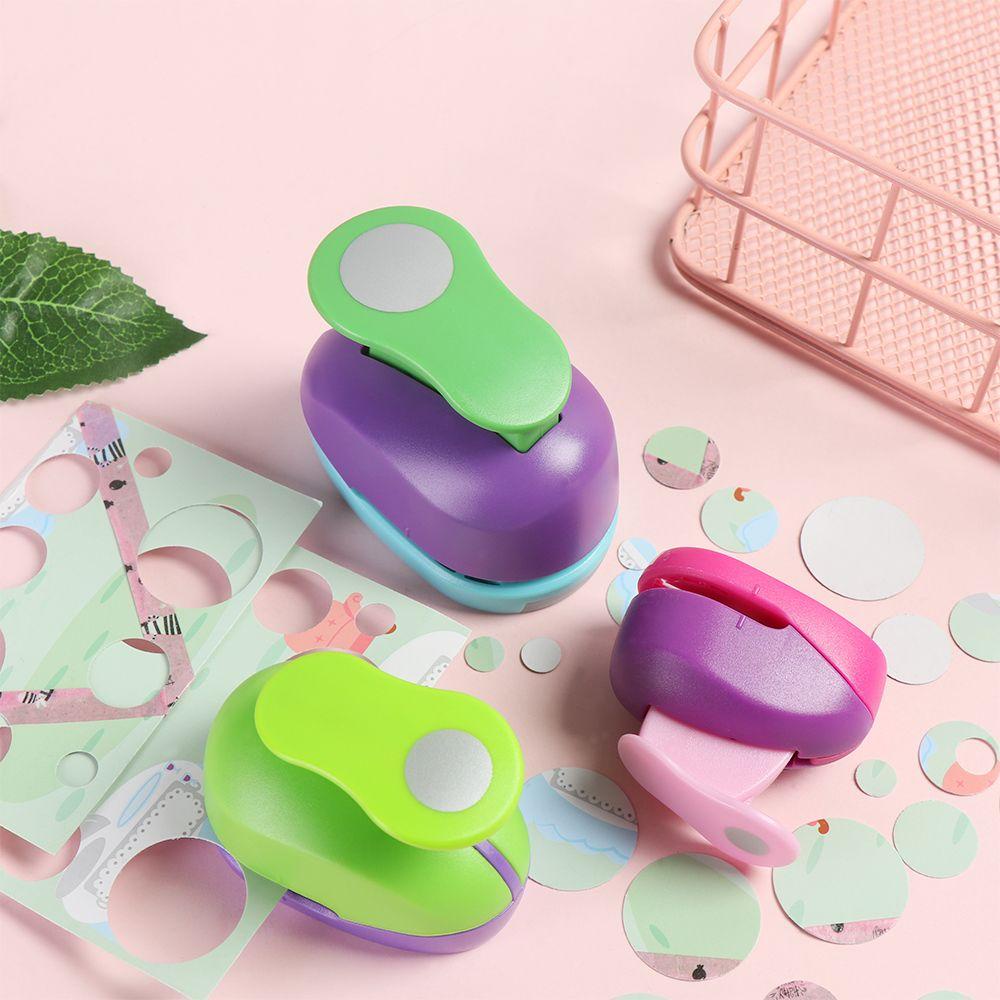 Suyo 9mm 16mm 25mm Warna Random Putaran Lubang Punch Nyaman DIY Handmade Embos