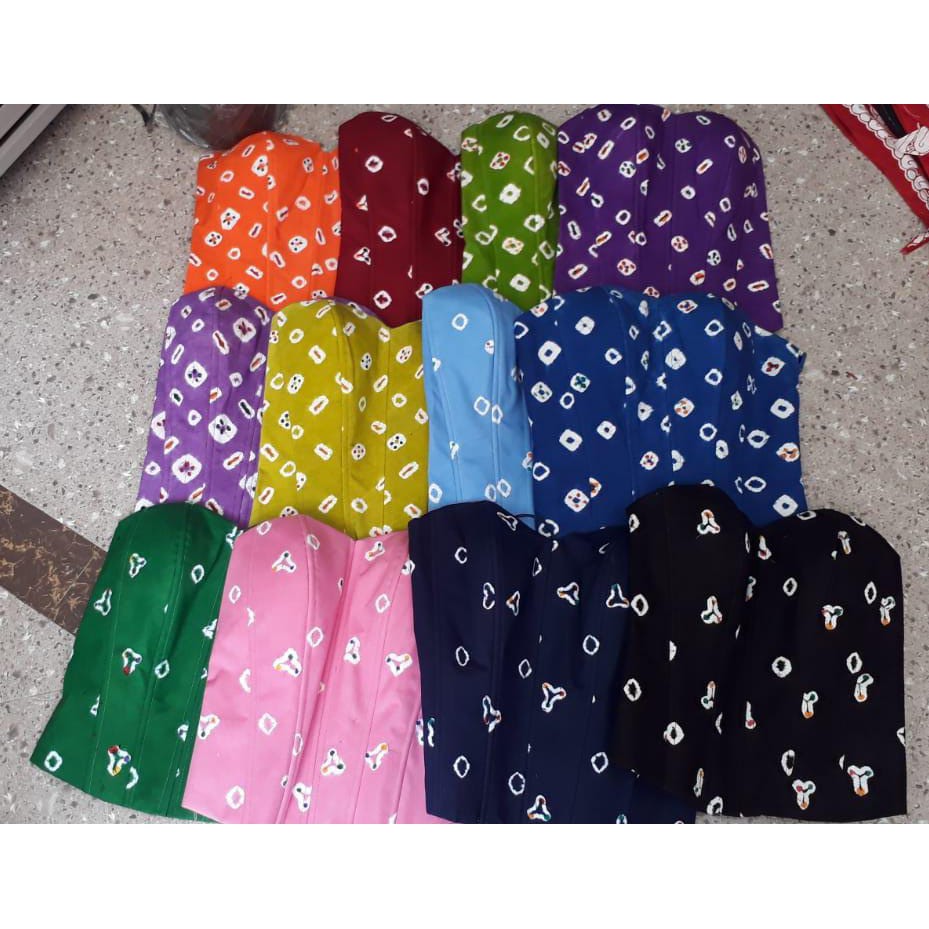 Bustier Jumputan Kamisol Batik Jumputan Kain Batik Jumputan Kemben Siraman Kain Jumputan Instan