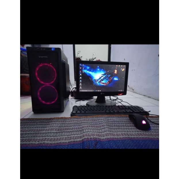 PC GAMING RYZEN FULLSET MONITOR 20INCH