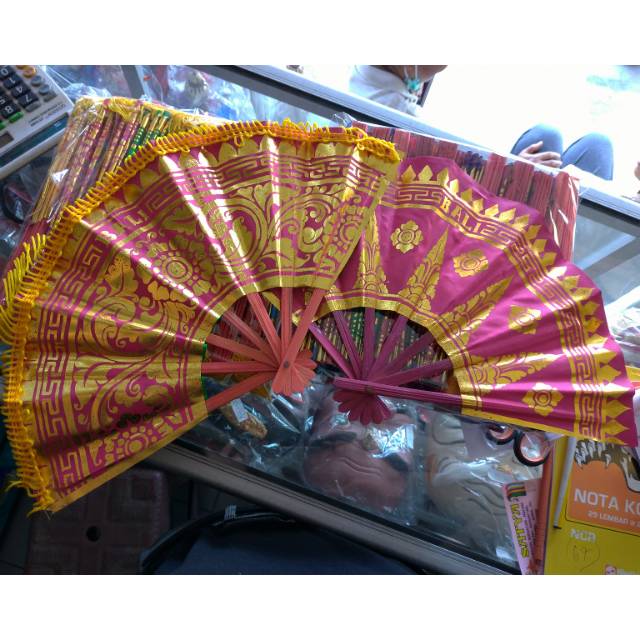 Kipas kain bali / polos / prada / murah