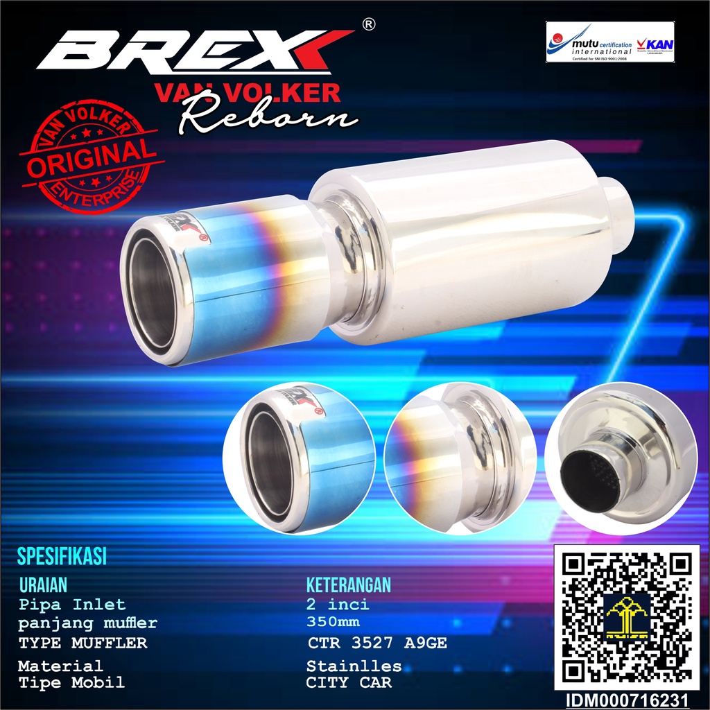 knalpot Brexx Vanvolker  type  CTR 3527 A9GE