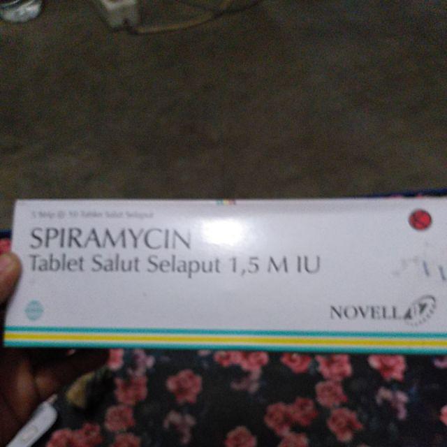Spiramycin 1 5miu 5strip X 10tablet Shopee Indonesia