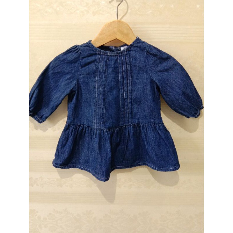 Preloved Baby Gap Dress Denim Gaun anak