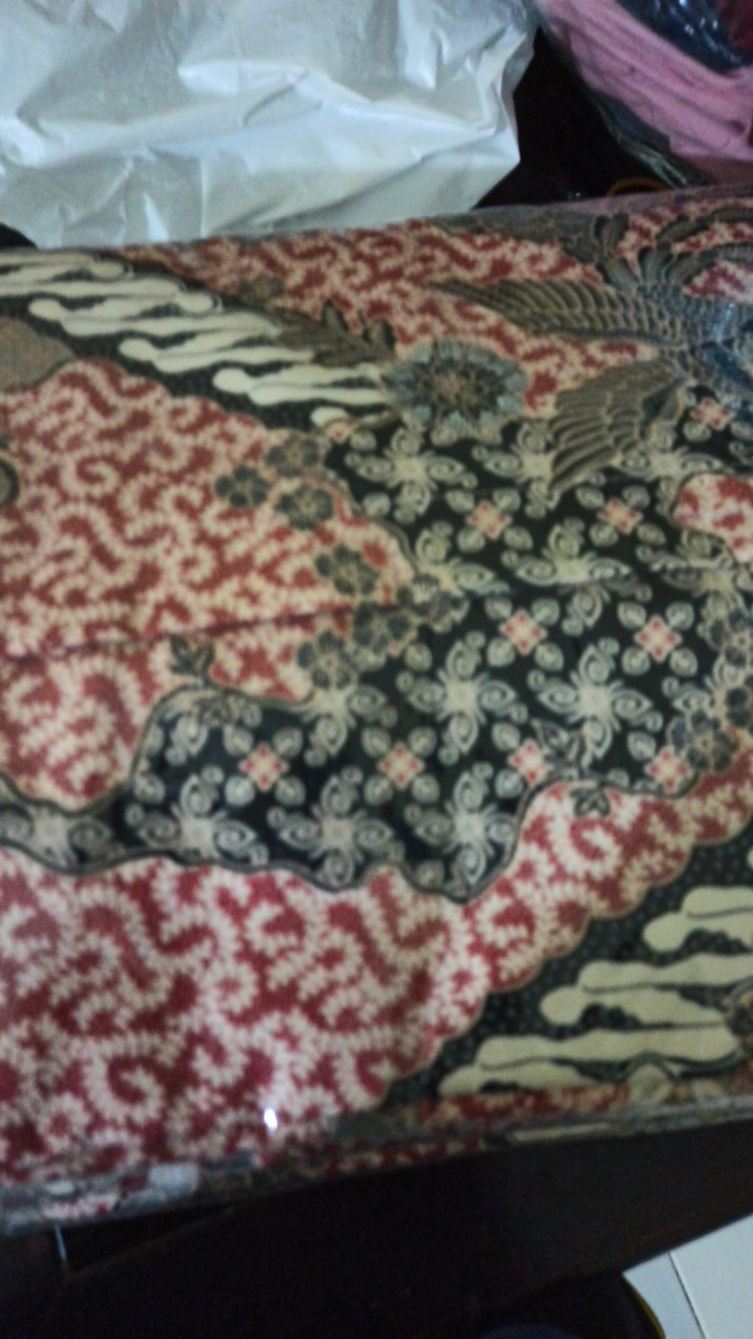 Kemeja Batik Semi Sutra Silky Berfuring Saku  Batik Pekalongan Fashion Pria M L Xl Xxl Kemeja Kantor