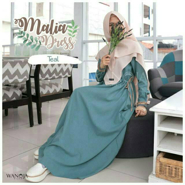 GAMIS SYARI MALIA DRESS WANOJA HIJAB ORI Murah Busui Bumil Remaja