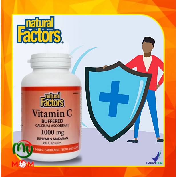 [BPOM] Natural Factors Vitamin C 1000mg Isi 60 Tablet / Natural Factor Vitamin C / Nutriwell / MY MOM