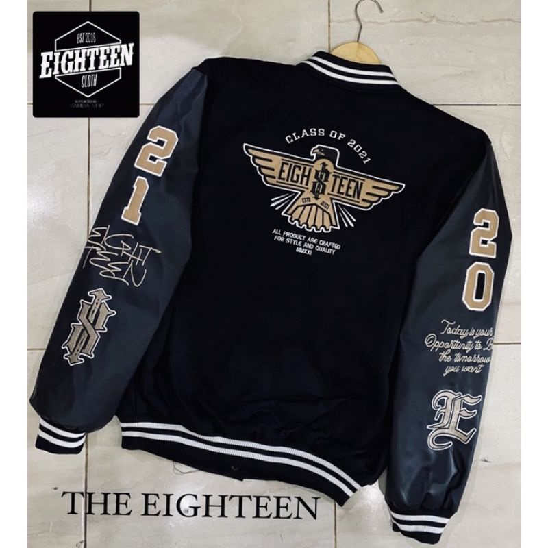 JAKET VARSITY KOMBINASI KULIT VARSITY VINTAGE