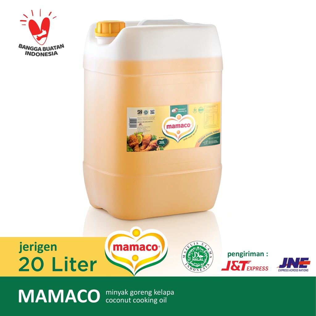 

Mamaco Minyak Goreng Kelapa Coconut Cooking Oil Jerigen 20 Liter