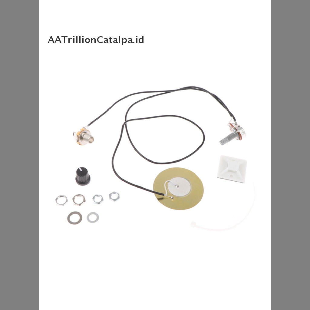 Aatrillioncatalpa Transducer Prewired Gitar Pickup Piezo Dengan Output Jack 6.35MM