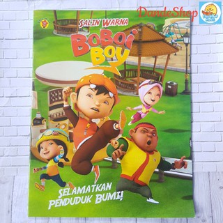 Boboiboy Salin Warna Seri Buku Mewarnai Oopredoo Boboi Boy Shopee Indonesia