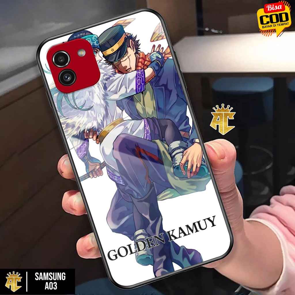 Case SAMSUNG A03 - Casing SAMSUNG A03 Terbaru 2021 AERO CASE [ MOTIF ANIME GOLDEN ] Silikon SAMSUNG 