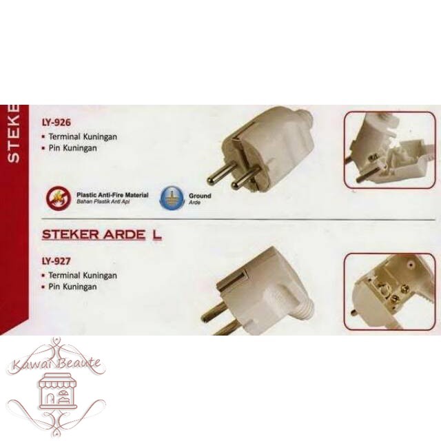 LOYAL Steker arde listrik LY-926 STRAIGHT lurus &amp;  bengkok LY-927 ELBOW