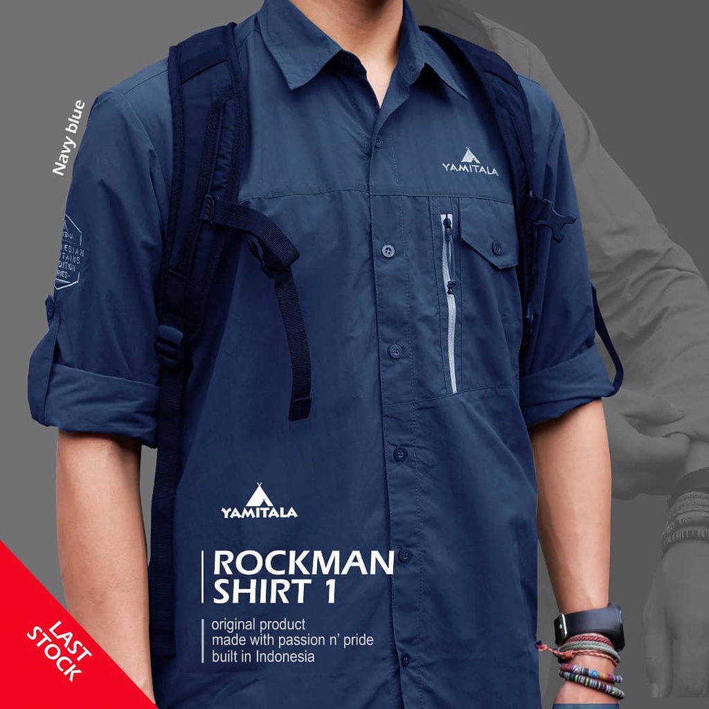 KEMEJA OUTDOOR /PENDAKI/FASHION ART ROCKMAN ORIGINAL PRODUCT YAMITALA