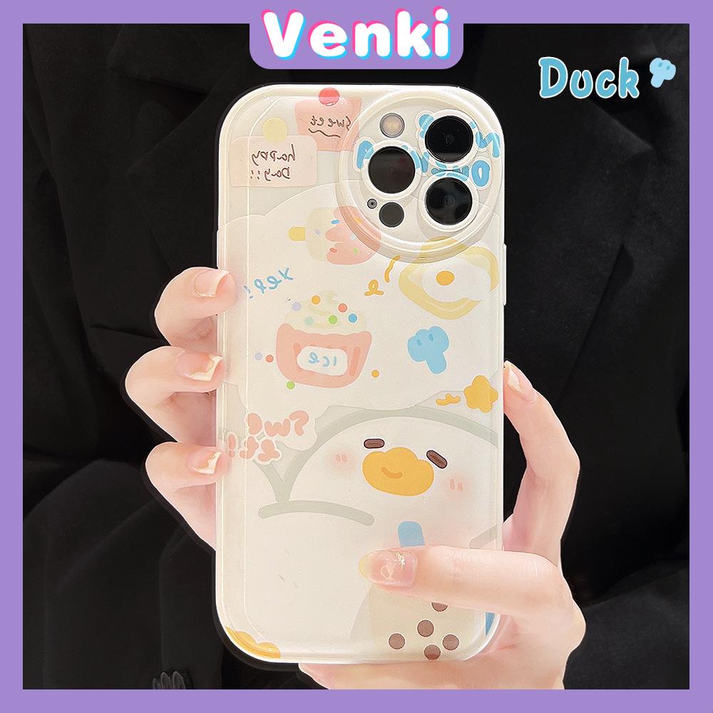 iPhone Case TPU Silicone Soft Case Airbag Shockproof Protection Camera Cute Cartoon Duck Compatible For iPhone 11 Pro Max 13 Pro Max 12 Pro Max 7Plus xr XS Max