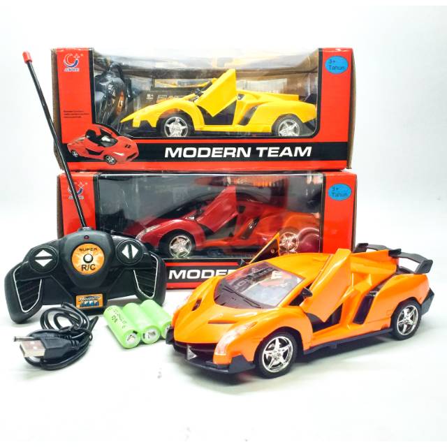  MAINAN  MOBIL REMOT  CONTROL  RC MODERN TEAM BUKA PINTU 