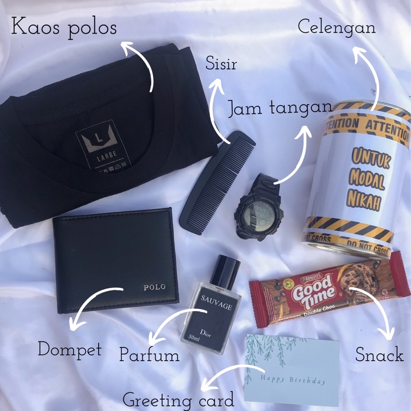 [KDP156] (CELENGAN MODAL NIKAH) KADO PACAR + CELENGAN KADO COWOk KECE | HAMPERS COWOK IDAMAN | KADO DOI UNIK