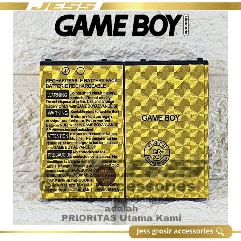 Baterai Battery Original Game Boy Advance M12 - Baterai NINTENDO - Baterai SEGA - Baterai P2p - Baterai Pvp - Baterai Psd - Baterai Pocket Game - Advance Mainan Anak