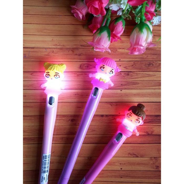 

Pulpen Lampu LOL Surprise bisa nyala / LOL Surprise LED Pen