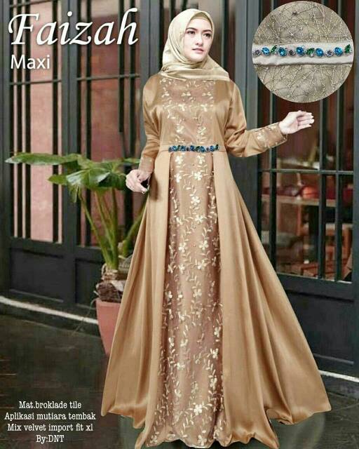 BAJU GAMIS BAJU GAMIS MUSLIM WANITA GAMIS MODERN GAMIS MAXY GAMIS FAIZAH MAXY