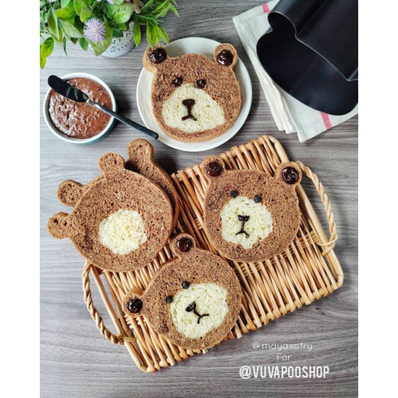 Toast Mold Bear / Toast Mold Cat / Cetakan Roti Karakter / Cetakan Roti Lucu