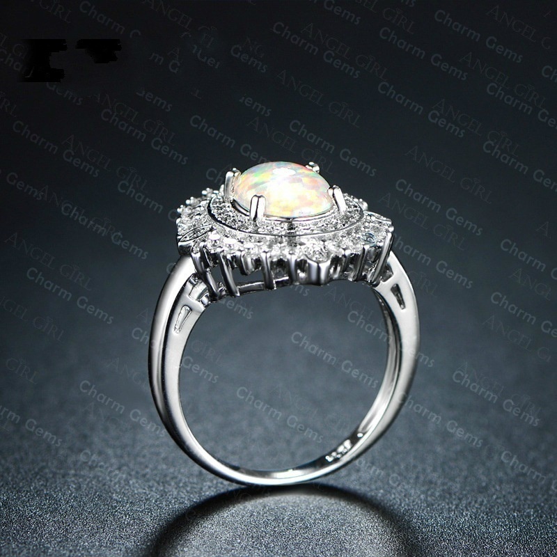 New Products Round Opal Fashion Ring Fashion Opal Jewelry