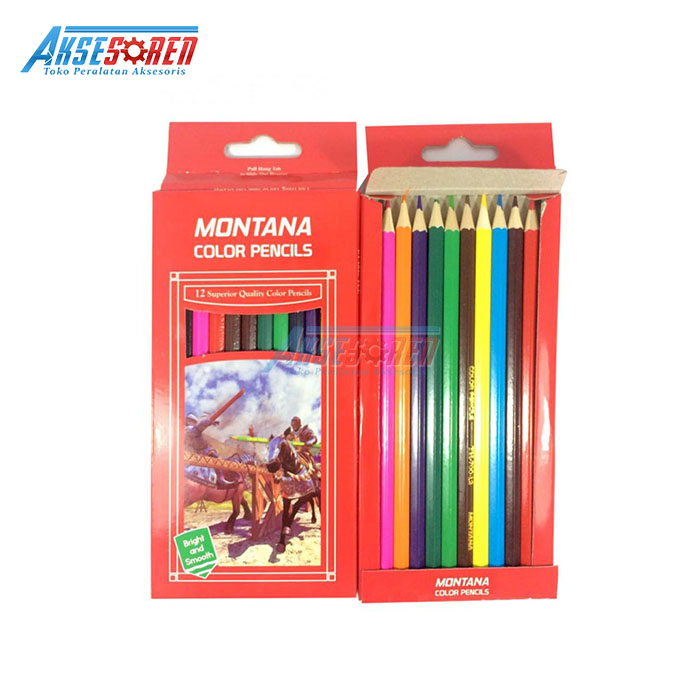 

Nokida Pensil Warna Montana TH-700 / Alat Tulis Gambar Pencil Colour 12 pcs