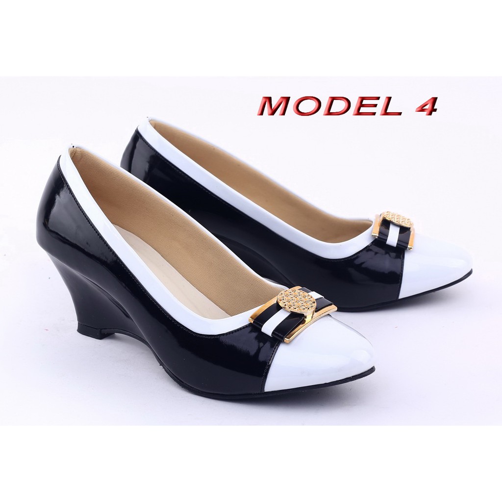 Z87 SEPATU WANITA FASHION PESTA FORMAL CASUAL SANTAI HAK TINGGI PLATFORM PANTOFEL WEDGES GLOW HEIRS