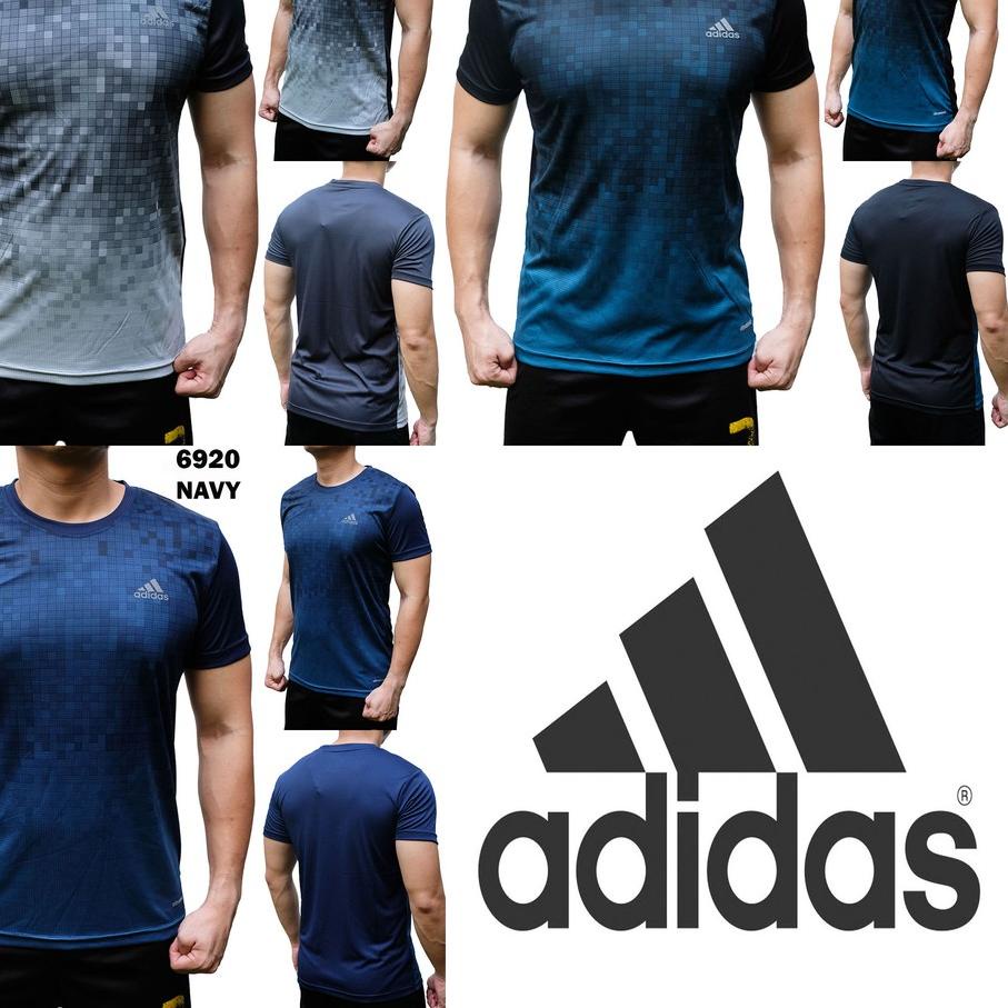Kaos Olahraga Pria Adidas 6920 Training Import Baju Gym Fitness Sepeda Gowes Cowok Murah ..