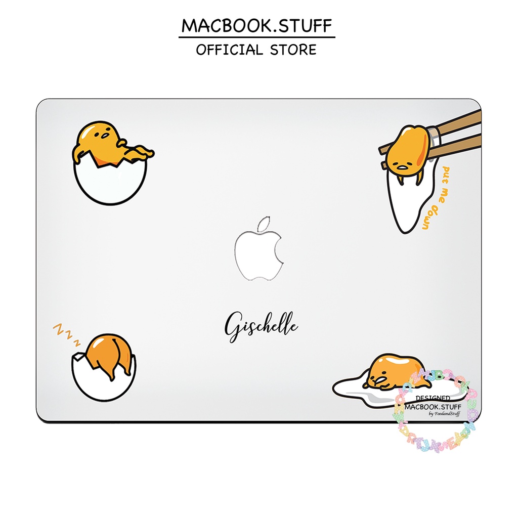 MACBOOK Case CUSTOM GUDETAMA DESIGN NEW AIR PRO RETINA 11 12 13 14 15 16 INCH NON /  WITH CD ROOM / TOUCHBAR / TOUCH ID / M1 2020 2021 2022