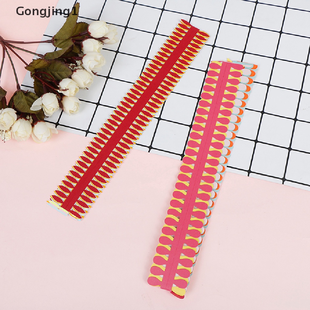 Gongjing1 1 Kantong Strip Kertas origami quilling Bunga Multi Warna Untuk craft diy