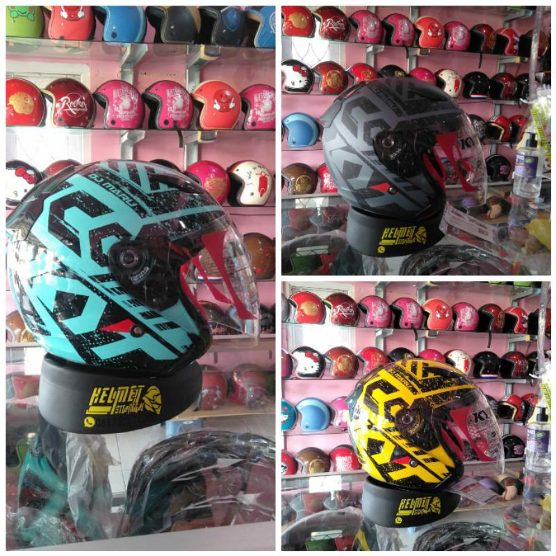 KYT DJ MARU MOTIF #16 / HELM KYT HALLFACE DJ MARU MOTIF