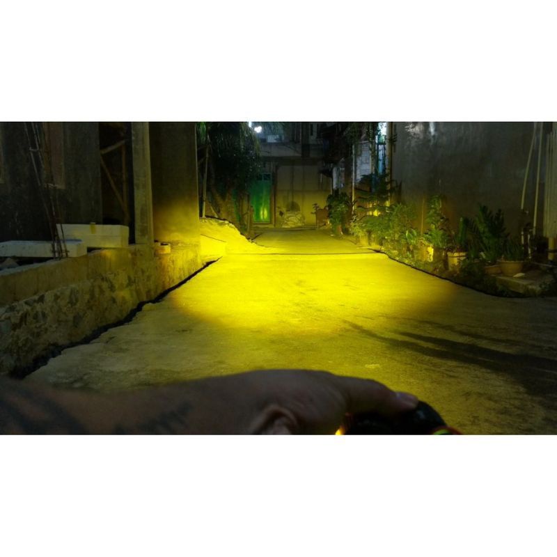 Lampu tembak Laser LED D2 mini 2 warna High low putih Lampu tempat Mini Driving lensa 2 warna putih kuning ANTSHOOP