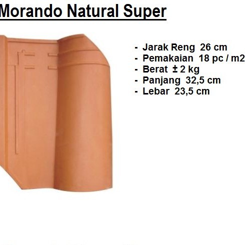 Genteng Morando Natural Super
