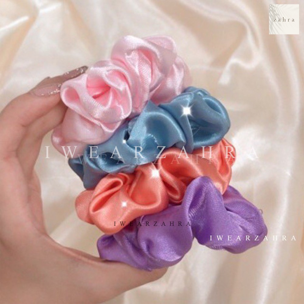 [ GROSIR 50 PCS ] BABY SCRUNCHIE - mini slim kecil cepol cemol ikat rambut anak kecil