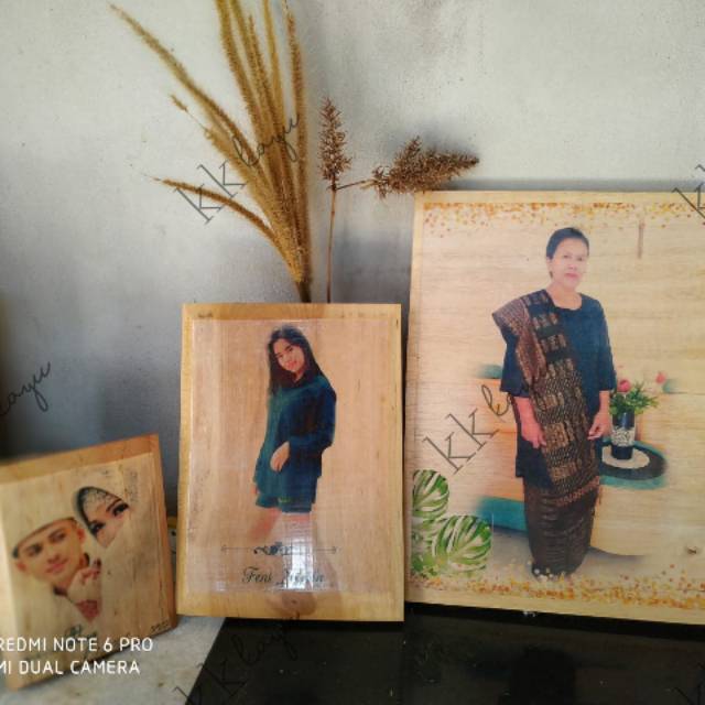 

Photo kayu, kado ultah, kado wedding, kado unik