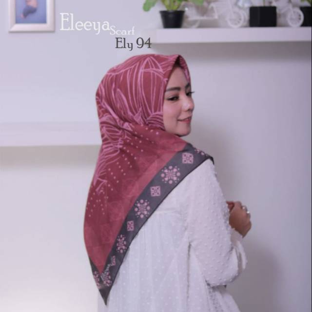 HIJAB SEGIEMPAT PRINTING || Eleeya Scarf Ely 93