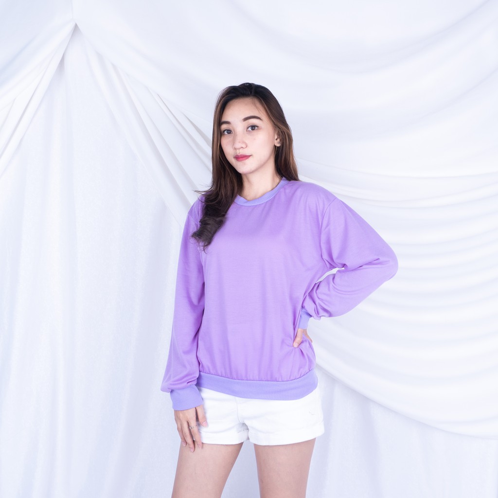 Basic Sweater Polos - Sweater Oblong Wanita BAHAN BABYTERRY