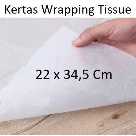 isi 50 lembar 22x34,5 Kertas Tisu Tissue Paper Wrapping Packing Bungkus Hijab Baju